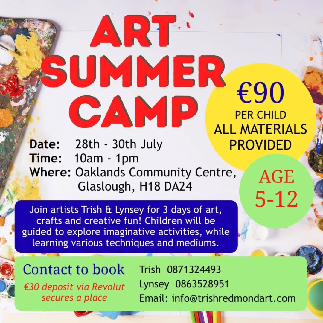 Art Summer Camp in Glaslough: Three Days of Creative Fun for Kids This July